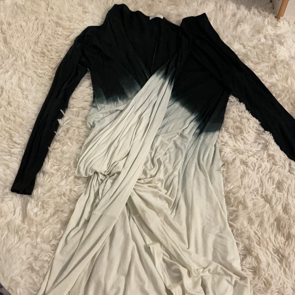 High top V neck top.